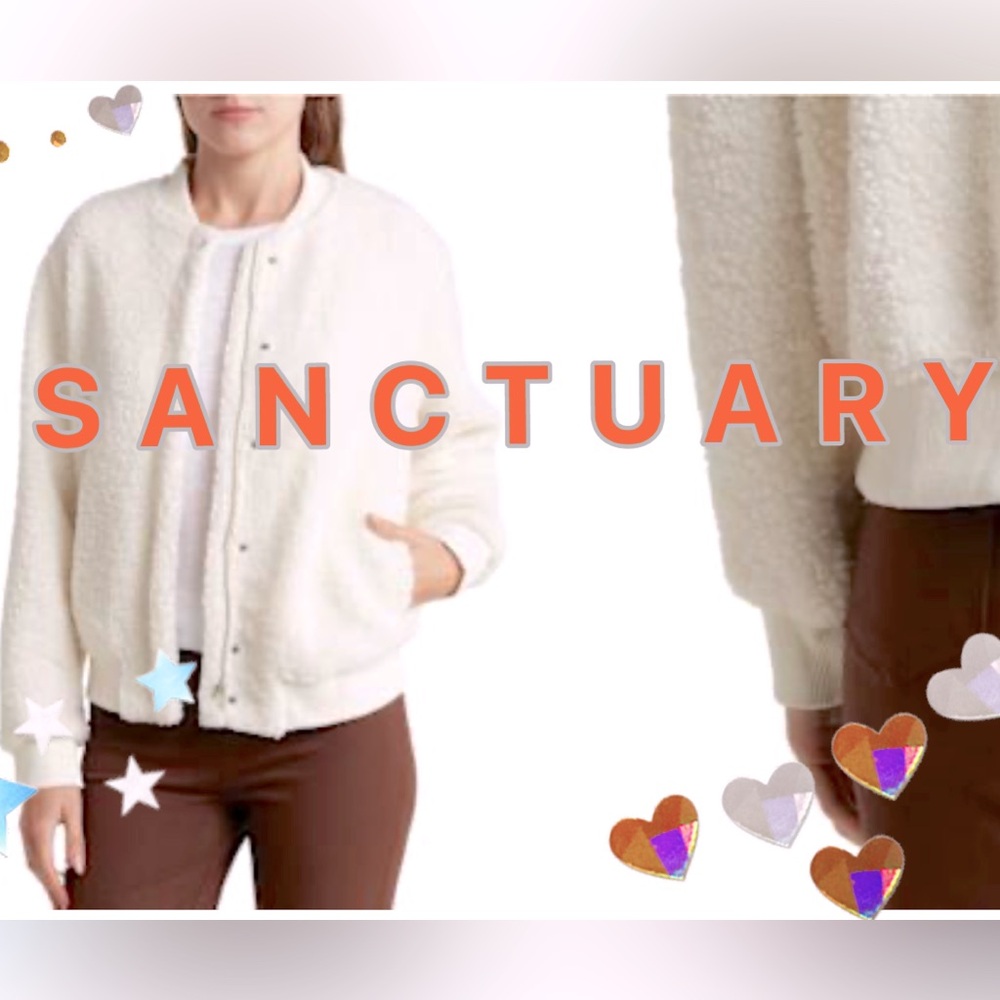 NWT Sanctuary Teddy Bomber Jacket